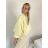 Bunda krátka oversize dlhý rukáv dámska (S/M/L ONE SIZE) TALIANSKA MÓDA IMWGS26001/DR S/M/L žlutá