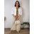 Cardigan  krátký 3/4 rukáv dámský nadrozměr (48/50/52 ONE SIZE) ITALSKÁ MÓDA IMSM260028/DU 48/50/52 bílá