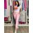 Kalhoty strečové dlouhé dámské PANTALONE (S/M/L ONE SIZE) IMPOZ25LV-6318/DUR fuchsiová S/M/L