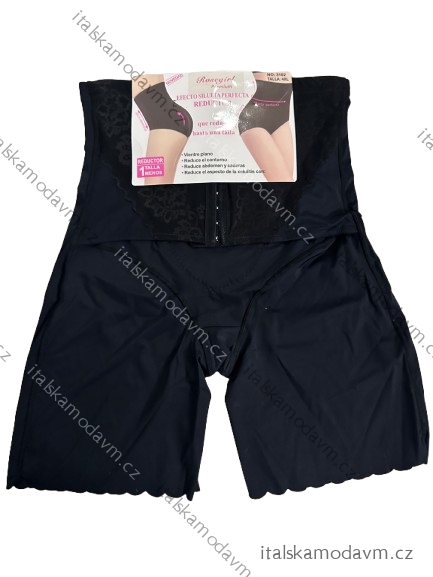 Kalhotky stahovací s nohavičkou nadrozměr dámský (2XL-4XL) ROS263102/DU 4XL Černá
