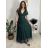 Šaty spoločenské dlhé tylové dámske s rukávom LILIANA (XS/S/M ONE SIZE) TALIANSKA MÓDA IMWMY251286/DUR červená XS/S/M