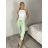 Kalhoty strečové dlouhé dámské PANTALONE (S/M/L ONE SIZE) IMPOZ25LV-6318/DUR sv. zelená S/M/L