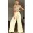 Kalhoty máslové dlouhé letní dámské (M/L/XL ONE SIZE) ITALSKÁ MÓDA IMD26019