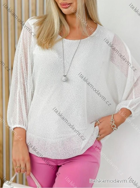 Halenka dlouhý rukáv dámská (S/M/L ONE SIZE) ITALSKÁ MÓDA IMD26039