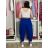 Kalhoty volnočasové tříčtvrteční 3/4 krátké dámské nadrozměr (S/M/L ONE SIZE) ITALSKÁ MÓDA IM426008