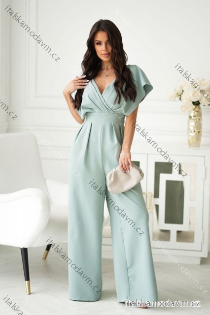 Overal dlouhý společenský krátký rukáv dámský (34-42) POLSKÁ MÓDA PMLBC24289-03/DR