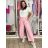 Nohavice dlhé elegantní dámske JITKA (S/M/L ONE SIZE) TALIANSKA MÓDA IM426070/DU tmavě hnědá S/M/L