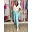 Nohavice dlhé elegantní dámske JITKA (S/M/L ONE SIZE) TALIANSKA MÓDA IM426070/DU tmavě hnědá S/M/L