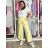 Nohavice dlhé elegantní dámske JITKA (S/M/L ONE SIZE) TALIANSKA MÓDA IM426070/DU tmavě hnědá S/M/L