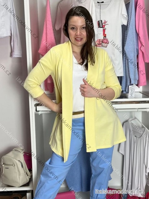 Cardigan 3/4 dlhý rukáv dámsky JANET (S/M/L ONE SIZE) TALIANSKA MÓDA IMD26041