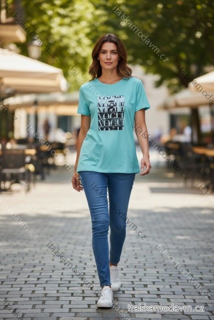 Tričko krátký rukáv dámské (S/M/L ONE SIZE) ITALSKÁ MÓDA IMD26052