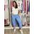 Kalhoty outdoorové s páskem dámské SARA (S/M/L ONE SIZE) ITALSKÁ MÓDA IM4261116