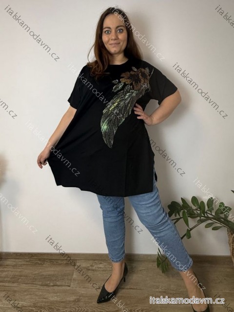 Tunika krátky rukáv dámska nadrozmer (54/56/58 ONE SIZE) TURECKÁ MÓDA TM9261112