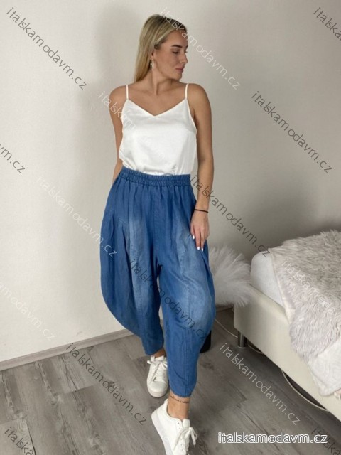 Kalhoty oversize volnočasové dámské (S/M/L ONE SIZE) ITALSKÁ MÓDA IMSM260023/DU