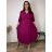 Šaty letné elegantní s 3/4 rukávem dámske nadrozmer RADKA (50/52/54 ONE SIZE) TALIANSKA MÓDA IM4260026