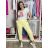 Nohavice strečové dlouhé dámske (S/M/L ONE SIZE) TALIANSKA MÓDA IM426093/DU S/M/L žlutá