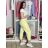 Nohavice strečové dlouhé dámske (S/M/L ONE SIZE) TALIANSKA MÓDA IM426093/DU S/M/L žlutá