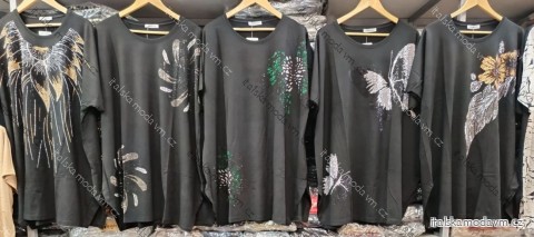 Šaty letné krátky rukáv dámske nadrozmer (42/44/46 ONE SIZE) TURECKÁ MÓDA TM926001