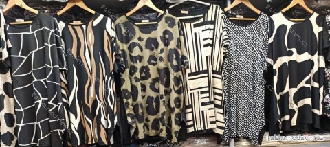 Šaty letné krátky rukáv dámske nadrozmer (42/44/46 ONE SIZE) TURECKÁ MÓDA TM926007