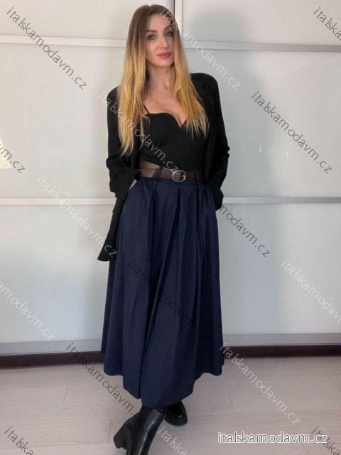 Sukně dlouhá s páskem dámská MARIA (S/M/L ONE SIZE) ITALSKÁ MÓDA IMPLU26G03392/DUR