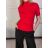 Svetr s rolákem krátký rukáv dámský (S/M/L ONE SIZE) ITALSKÁ MÓDA IMWK24F3666-1/DUR S/M/L růžová světlá