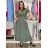 Šaty dlhé letné krátky rukáv dámske (S/M/L ONE SIZE) TALIANSKA MÓDA IM425MARIA-M/DU starorůžová S/M/L