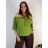 Halenka krátky rukáv dámske nadrozmer PRUE (50/52/54 ONE SIZE) TALIANSKA MÓDA IM426075/DUR 50/52/54 zelená