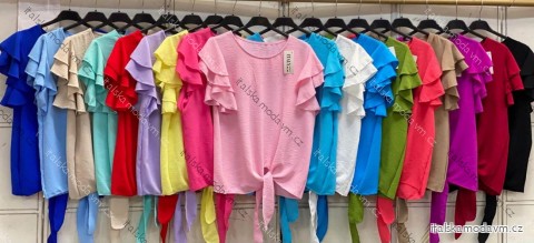 Tričko krátký rukáv dámské (S/M/L ONE SIZE) ITALSKÁ MÓDA IMC26071