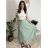 Sukně  s páskem dlouhá dámská WENDY (S/M/L ONE SIZE) ITALSKÁ MÓDA IMWHA26001/DUR S/M/L růžová
