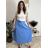 Sukně  s páskem dlouhá dámská WENDY (S/M/L ONE SIZE) ITALSKÁ MÓDA IMWHA26001/DUR S/M/L růžová