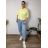 Nohavice dlhé letné dámske TARA (S/M/L ONE SIZE) TALIANSKA MÓDA IMSM260001/DU S/M/L svetlo modrá