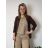 Sako tenké jarní dlouhý rukáv dámské BARBARA  (S/M/L ONE SIZE) ITALSKÁ MÓDA IMD24025
