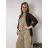 Sako tenké jarní dlouhý rukáv dámské BARBARA  (S/M/L ONE SIZE) ITALSKÁ MÓDA IMD24025