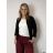 Sako tenké jarní dlouhý rukáv dámské BARBARA  (S/M/L ONE SIZE) ITALSKÁ MÓDA IMD24025