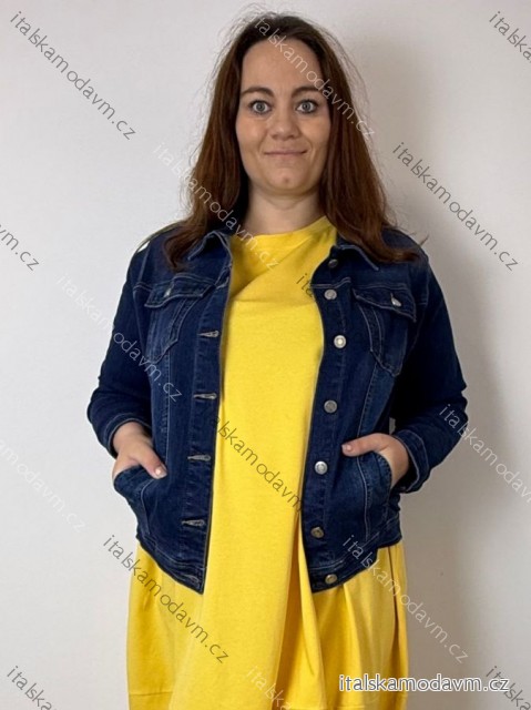 Bunda riflová jeans dámska nadrozměr (4XL-8XL) GYD261939/DR