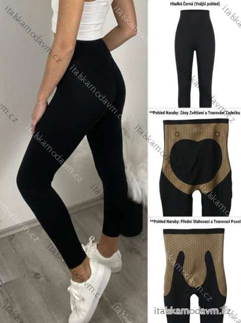 Legíny tvarující stahující dlhé dámske (S/M-L/XL-XL/2XL) PMWLL262718/DUR čierna S / M