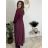 Šaty dlouhé volnočasové teplé dlouhý rukáv dámské ALEX (S/M/L ONE SIZE) ITALSKÁ MÓDA IM425574