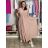 Šaty letní šifonové krátky rukáv dámske AMANDA (S/M/L ONE SIZE) TALIANSKA MóDA IM42600014/DUR S/M/L růžová starorůžová