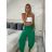 Kalhoty dlouhé letní dámské (S/M/L/XL ONE SIZE) ITALSKá MODA IM424206