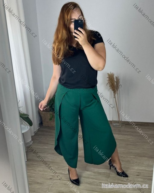 Kalhoty harémky letní dlouhé dámské (42/44/46 ONE SIZE) ITALSKÁ MÓDA IM424361