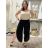 Kalhoty harémky aladinky letní dlouhé dámské JASMINA (S/M/L ONE SIZE) ITALSKÁ MÓDA IM424438