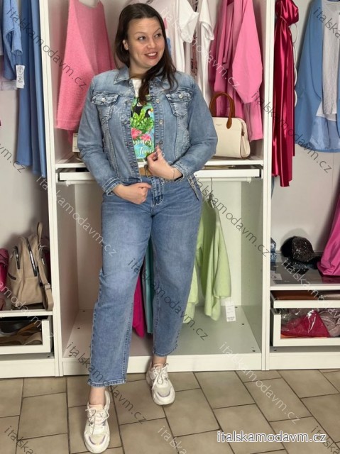 Bunda riflová dámská (M-3XL) RE-DRESS MA26C1133-1/DUR L Modrá džínová světlá