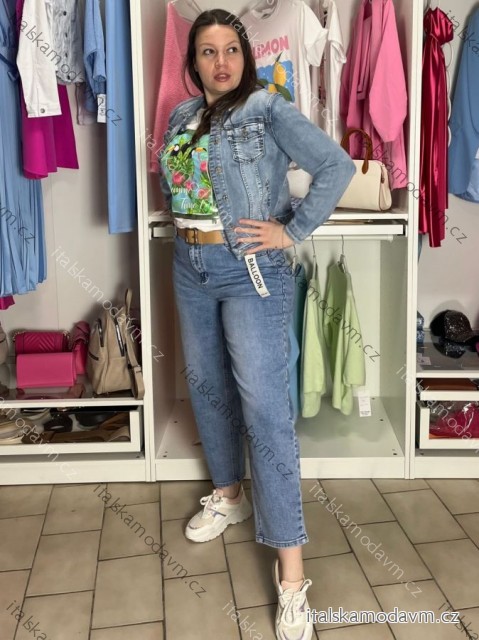 Bunda riflová dámská (M-3XL) RE-DRESS MA26C1133-1/DUR XL Modrá džínová světlá