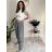 Nohavice volnočasové s opaskom dámske INNA (S/M/L ONE SIZE) TALIANSKA MÓDA IMSM261124