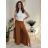 Nohavice letné háremky dlhé dámske (S/M/L ONE SIZE) TALIANSKA MÓDA IMD24199/DUR -   šedá -   S / M
