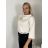 Sveter úpletový 3/4 dlhý rukáv dámsky (S/M/L ONE SIZE) TALIANSKA MÓDA IMM24M5986-1/DU -   hnedá
 -   S/M/L