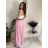 Kalhoty elegantní dlouhé s páskem dámské BEATA (S/M/L ONE SIZE) ITALSKÁ MÓDA IMWHA261112
