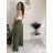 Kalhoty elegantní dlouhé s páskem dámské BEATA (S/M/L ONE SIZE) ITALSKÁ MÓDA IMWHA261112