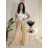 Nohavice dlhé oversize dámske SINDEY  (S/M/L ONE SIZE) TALIANSKA MÓDA IMWHP25326/DUR béžová S/M/L
