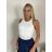 Body elegantní bez rukávu dámské JOEI (XS/S/M ONE SIZE) ITALSKÁ MÓDA IMM25M32314/DU XS/S/M žlutá